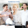 VTech Téléphone sans Fil DECT à 3 combinés, à Double Charge avec répondeur, Blocage d'appel, Identification de l'appelant/Appel 