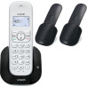 VTech Téléphone sans Fil DECT à 3 combinés, à Double Charge avec répondeur, Blocage d'appel, Identification de l'appelant/Appel 