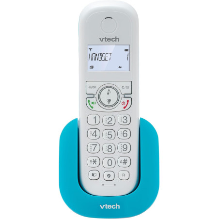 VTech CS1500 Téléphone sans Fil DECT à Double Charge avec Blocage d'appel, Identification de l'appelant/Appel en Attente, Haut-P