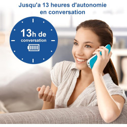 VTech CS1500 Téléphone sans Fil DECT à Double Charge avec Blocage d'appel, Identification de l'appelant/Appel en Attente, Haut-P