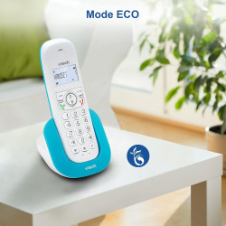 VTech CS1500 Téléphone sans Fil DECT à Double Charge avec Blocage d'appel, Identification de l'appelant/Appel en Attente, Haut-P