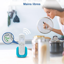 VTech CS1500 Téléphone sans Fil DECT à Double Charge avec Blocage d'appel, Identification de l'appelant/Appel en Attente, Haut-P