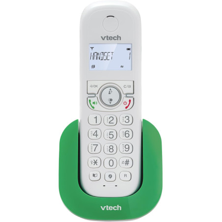 VTech CS1500 Téléphone sans Fil DECT à Double Charge avec Blocage d'appel, Identification de l'appelant/Appel en Attente, Haut-P