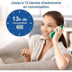 VTech CS1500 Téléphone sans Fil DECT à Double Charge avec Blocage d'appel, Identification de l'appelant/Appel en Attente, Haut-P