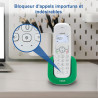 VTech CS1500 Téléphone sans Fil DECT à Double Charge avec Blocage d'appel, Identification de l'appelant/Appel en Attente, Haut-P
