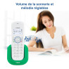 VTech CS1500 Téléphone sans Fil DECT à Double Charge avec Blocage d'appel, Identification de l'appelant/Appel en Attente, Haut-P