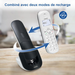 VTech Téléphone sans Fil DECT à 3 combinés, répondeur, Blocage d'appel, Identification de l'appelant/Appel en Attente, Haut-Parl