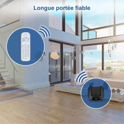 VTech Téléphone sans Fil DECT à 3 combinés, répondeur, Blocage d'appel, Identification de l'appelant/Appel en Attente, Haut-Parl