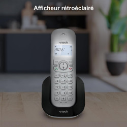 VTech Téléphone sans Fil DECT à 3 combinés, répondeur, Blocage d'appel, Identification de l'appelant/Appel en Attente, Haut-Parl