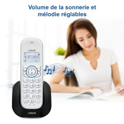 VTech Téléphone sans Fil DECT à 3 combinés, répondeur, Blocage d'appel, Identification de l'appelant/Appel en Attente, Haut-Parl