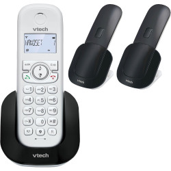 VTech Téléphone sans Fil DECT à 3 combinés, répondeur, Blocage d'appel, Identification de l'appelant/Appel en Attente, Haut-Parl