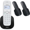 VTech Téléphone sans Fil DECT à 3 combinés, répondeur, Blocage d'appel, Identification de l'appelant/Appel en Attente, Haut-Parl