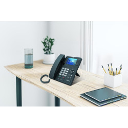 Spc wf100 - téléphone fixe sim, 4g, android, écran 3,5", wifi | appels volte/vowifi, configuration à distance, bleutooth, point 