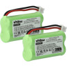 vhbw 2X Batterie Compatible avec Siemens Gigaset A260 Trio, A265, A345 téléphone Fixe sans Fil (700mAh, 2,4V, NiMH)