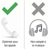 Opis Technology 60s Micro – Combiné Téléphone Portable Rétro pour Smartphone (USB-C + Jack 3,5 mm) – Compatible iPhone 15+, Andr