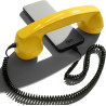 Opis Technology 60s Micro – Combiné Téléphone Portable Rétro pour Smartphone (USB-C + Jack 3,5 mm) – Compatible iPhone 15+, Andr