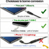 Opis Technology 60s Micro – Combiné Téléphone Portable Rétro pour Smartphone (USB-C + Jack 3,5 mm) – Compatible iPhone 15+, Andr