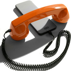 Opis technology 60s micro – combiné téléphone portable rétro pour smartphone (usb-c + jack 3,5 mm) – compatible iphone 15+, andr
