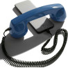 Opis Technology 60s Micro – Combiné Téléphone Portable Rétro Lightning (MFi) pour iPhone – Compatible iPhone 7 à 14 – Adaptateur