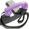 Opis Technology 60s Micro – Combiné Téléphone Portable Rétro Lightning (MFi) pour iPhone – Compatible iPhone 7 à 14 – Adaptateur