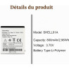 Batterie de Remplacement Compatible avec [Doro] PhoneEasy 409, 409GSM, 410, 410GSM, 605, 605GSM, 610, 610GSM, 611 - Replaces SHE