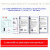 Batterie de rechange compatible avec Doro Phone Easy 5030 6520 6050 6526 6030 6620 5516 6530 6051 6531 500, 506-5010, 5151515151