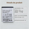 Batterie de Remplacement Doro Phone Easy 5822 614 615 680 682 Compatible avec Doro Phone Easy 614 615 680 682
