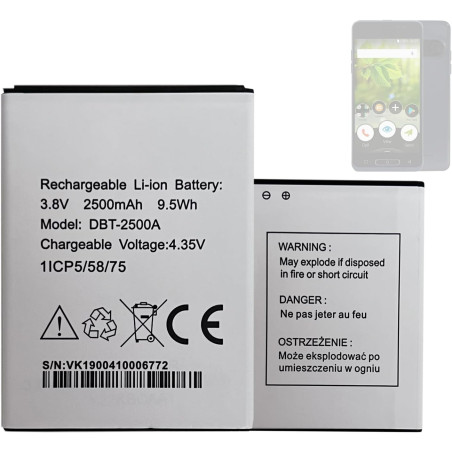 Batterie de rechange, compatible avec Doro 8035, DSB-0170, pour téléphone portable, smartphone, seniors, téléphone portable - Re