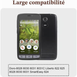 Batterie de Remplacement Compatible avec Doro Liberto 825 8031 822 8030 BDA-2000A