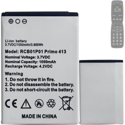 Batterie de Remplacement Compatible avec [Doro] Primo 406, Primo 413, Primo 414 sostituisce RCB01P01 RCB413