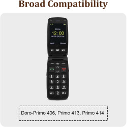 Batterie de Remplacement Compatible avec [Doro] Primo 406, Primo 413, Primo 414 sostituisce RCB01P01 RCB413