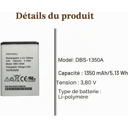 Batterie de Remplacement Compatible avec Doro 7060 7070 7441 7050 Flip SmartEasy 7050 DBS-1350A DFC-0180