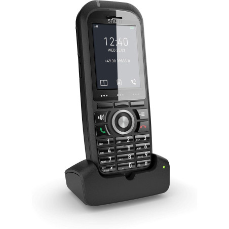 Snom m70 téléphone fixe sans fil dect - combiné robuste avec bleutooth, alarme et écran couleur - résistant aux chutes jusq