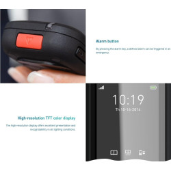 Snom m70 téléphone fixe sans fil dect - combiné robuste avec bleutooth, alarme et écran couleur - résistant aux chutes jusq
