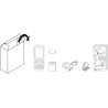 Snom m80 ip dect bureau combiné robuste ue / etats-unis, voip, sip, bleutooth, ip65, hd, touche d'alarme, les vibrations, parfai