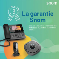 Snom m85 dect industrial partie mobile (2 « 176 x 220 px tft, clé d'alarme, sortie écouteur 3,5 mm, vibreur, boutons éclairés, i