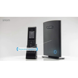 Snom m85 dect industrial partie mobile (2 « 176 x 220 px tft, clé d'alarme, sortie écouteur 3,5 mm, vibreur, boutons éclairés, i
