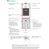 Snom m85 dect industrial partie mobile (2 « 176 x 220 px tft, clé d'alarme, sortie écouteur 3,5 mm, vibreur, boutons éclairés, i
