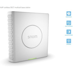 Snom M900 Base DECT - téléphone fixe sans fil téléphone fixe filaire Pour Installations Professionnelles - Jusqu'à 1000 Bas