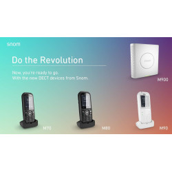 Snom M900 Base DECT - téléphone fixe sans fil téléphone fixe filaire Pour Installations Professionnelles - Jusqu'à 1000 Bas
