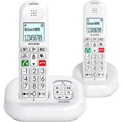ALCATEL XL685 Voice Duo - Téléphone Fixe Sans Fil DECT Senior Format XL Avec Répondeur - Écran Haute Lisibilité - Grandes Touche