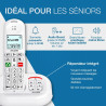 ALCATEL XL685 Voice - Téléphone Fixe sans Fil DECT Senior Format XL avec Répondeur - Écran Haute lisibilité - Grandes Touches - 