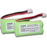 VHBW Lot de 2 Batteries pour Siemens Gigaset 700 mAh 2,4 V
