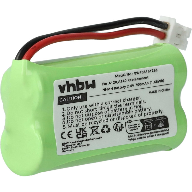 vhbw Batterie Compatible avec Siemens Gigaset A12, A14, A24, A26, A145, A260, AS140, AL4H, Q063, Universum CL15, SL15 téléphone 