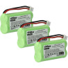 vhbw 3X Batterie Compatible avec Siemens Gigaset A12, A14, A24, A26, A145, A260, AS140, AL4H, Q063, Universum CL15, SL15 télépho