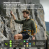 Soudorv montre connectée homme, militaire smartwatch avec led lampe, noir | 1000mah, 1.53" hd avec appel bleutooth, etanche ip68