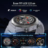Soudorv militaire montre connectée homme, 1.39" hd smartwatch avec appels bleutooth, montre avec fréquence cardiaque/sommeil, et