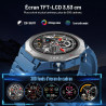 Soudorv militaire montre connectée homme, 1.39" hd smartwatch avec appels bleutooth, montre avec fréquence cardiaque/sommeil, et