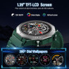 Soudorv militaire montre connectée homme, 1.39" hd smartwatch avec appels bleutooth, montre avec fréquence cardiaque/sommeil, et