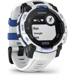 Garmin instinct 3 gps 45mm smartwatch, solar, blancstone
